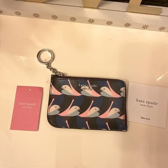 Nwt KATE SPADE LOVE BIRDS WALLET. SEE OTHER LISTING FOR MATCHING BAG - Picture 1 of 6